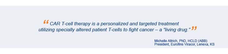 Michelle Altrich quote for CAR T-cell therapy